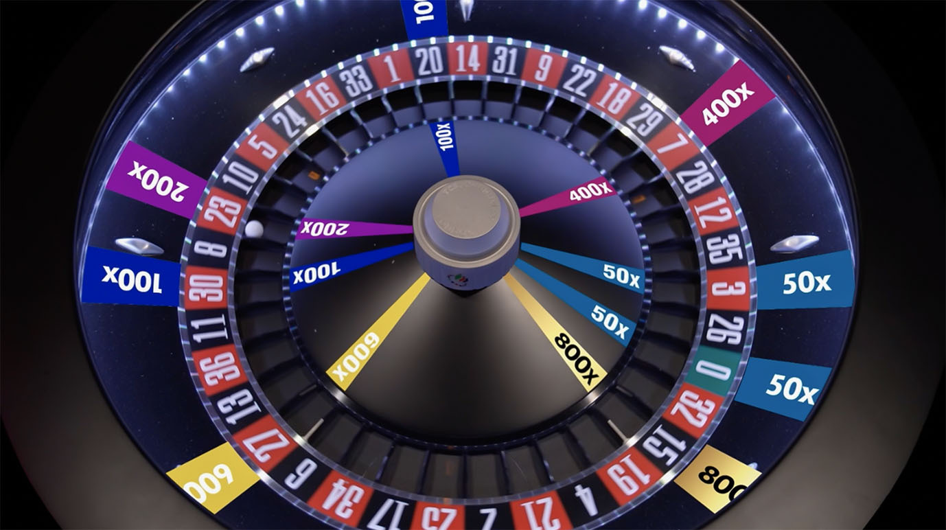 A roulette wheel